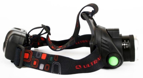 Фонарь аккумуляторный налобный E1336 1LED 4Вт фокус 4 режима аккум. 3.7В сенсорный черн. (бокс) Ultraflash 13906 фото 2