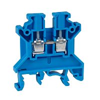 Клемма проходная винтовая OptiClip CTS-4-I-BU-32A-(0,2-4)-синий | код 289774 | КЭАЗ