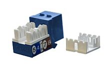 Hyperline KJ9-8P8C-C5e-90-BL Вставка Keystone Jack RJ-45(8P8C), категория 5e, синяя | код 432651 | Hyperline