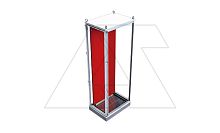 Монтажная панель NEO/TEOS 1800x600мм (ВxШ), толщиной 2мм. с комплектом крепления | код 717-618 | Tekpan