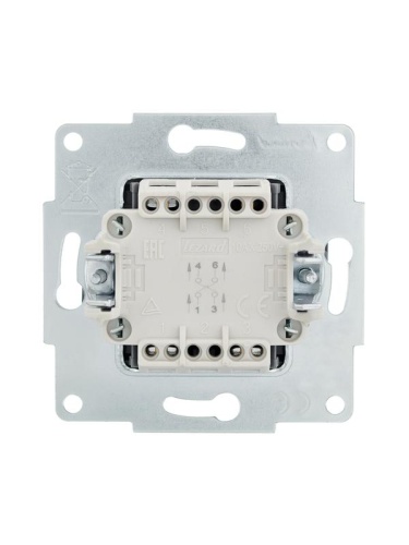 Выключатель промежуточный 1-кл. СП Vesna механизм графит LEZARD 742-3488-107 фото 3