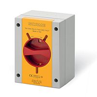 Выключатель нагрузки, 3P, 20A (18A AC3), 690VAC, габ. Y1, красная блок. рукоятка, в пластм. корпусе IP66/IP69, ISOLATORS | код 590.EM2013 | Scame