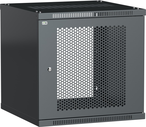 ITK Шкаф LINEA WE 15U 600х600мм дверь перфорированная серый | код LWE3-15U66-PF | IEK