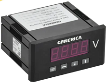 Вольтметр цифр. щит. 1-ф. 48х96 LED GENERICA | код IDV41-5-1-0-LED-G | GENERICA by IEK