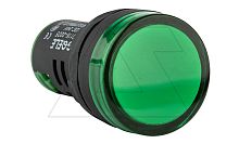 Индикатор светодиодный моноблочный AD116-22DS, зеленый, LED 12VAC/DC, IP65, 22mm | код AD116-22DS/G22 | GQELE