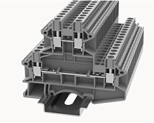 DCKKB4-01P-11-00Z(H) Клемма винтовая, 2 ур., 4 мм.кв., серый | код 11020000126 | DEGSON