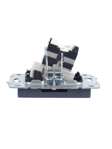 BRITE Розетка двойная RJ11+RJ45 кат.5E РК/Т12-БрМ маренго | код BR-KT20-O-1-K35 | IEK фото 6