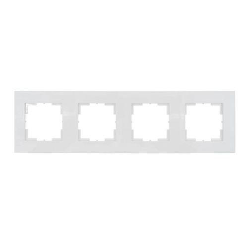 Аксиома Рамка четырехместная МРФИ11.17.00.00, белый | код 121015 | Кунцево-Электро