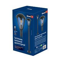 Светильник уличный, под лампу Е27. Архитектурный напольный. UUL-T80A 60W/E27 IP54 BLACK Корпус серый. | код UL-00006817 | Uniel