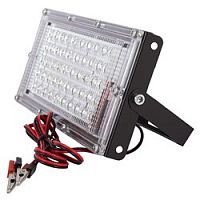 Светодиодный низковольтный прожектор GLANZEN FAD-0030-30-12V с зажимами Крокодил | код FAD-0030-30-12V | GLANZEN
