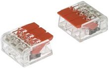 PCT-413 Клемма универ. строит.-монтаж. с рычаж. 3-проводная 0.08-4мм2 (аналог 221-413) 50шт/уп, шт | код PCT-413 | SUPU