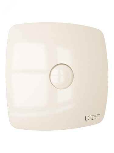 Вентилятор осевой вытяжной с обратным клапаном D100 декоративный | код RIO 4C Ivory | DiCiTi