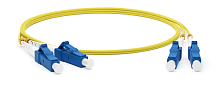 Патч-корд волоконно-оптический (шнур) SM 9/125 (OS2). LC/UPC-LC/UPC. duplex. LSZH. 5 м | код 28077 | Hyperline