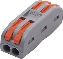 Клемма монтажная для фазных проводников, 2 контактные группы, (LD222-422) | код 39035 | Stekker