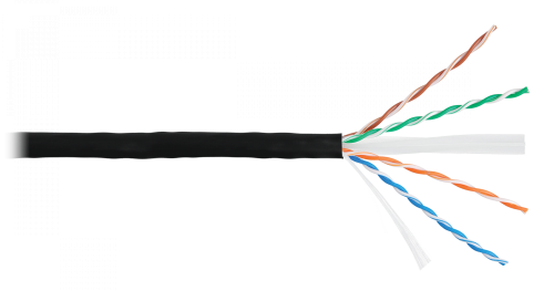 Кабель F/FTP 4 пары Кат.6 одножильный медный 057мм внутренний LSZH, 305м (NKL 9340C-OR) | код ЭКО14966 | NIKOMAX