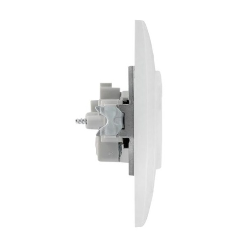 Валенсия розетка 1-местная б/з 10А белая с защ, штор, PROxima | код EWR10-022-10 | EKF фото 5