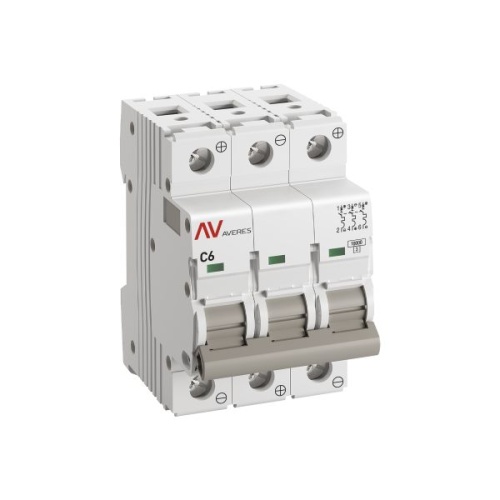 Выключатель автоматический AV-10 DC 3P 6A (C) 10kA EKF AVERES | код mcb10-DC-3-06C-av | EKF фото 3 Выключатель автоматический AV-10 DC 3P 6A (C) 10kA EKF AVERES | код mcb10-DC-3-06C-av | EKF фото 3