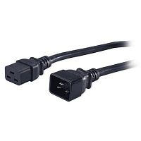 Кабель питания PWC-IEC19-IEC20-1.8-BK IEC 320 C19 - IEC 320 C20 (3х1.5) 16А прямая вилка 1.8м | код 47682 | Hyperline