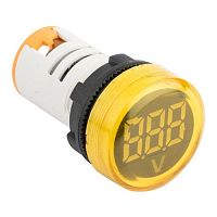 Индикатор значения напряжения желтый ED16-22VD | код. ed16-22vd-y | EKF