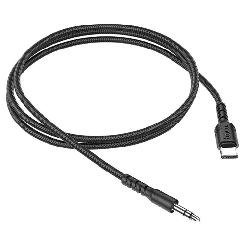 Кабель аудио Hoco UPA17, Type-c - джек3.5, 1м, черный | код 6931474751690 | Hoco