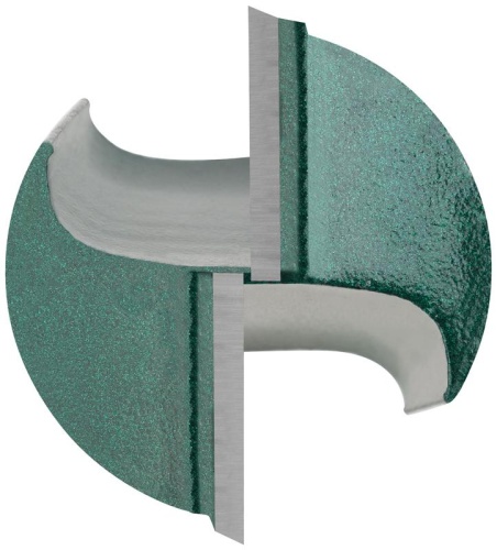 Фреза пазовая для врезки замков DxHxL=36х30х65 мм | код 3638-123036 | FIT фото 6