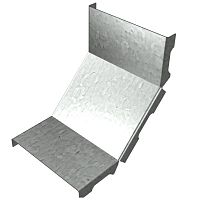 Крышка для угла вертикального внутр. 90град. осн.400 (80/100) сталь 0.8мм KNL90-400(80/100) КМ LO1841