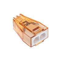 Экспресс-клемма СМК 773-602 с пастой, 2-проводная 0,75-4 мм? (50 шт/уп) REXANT | код 07-5274 | REXANT