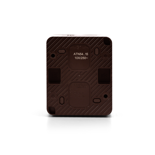 Выключатель кнопочный 1-кл. ОП AtlasDesign PROFI IP54 10AX корич. SE ATN546015 фото 2