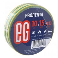 Изолента 15-10М Желто-зеленый /200 | код 4680024811200 | Еврогарант