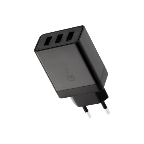 Сетевое зарядное устройство-переходник REXANT 3xUSB адаптер, 30W черное | код 18-2215 | REXANT