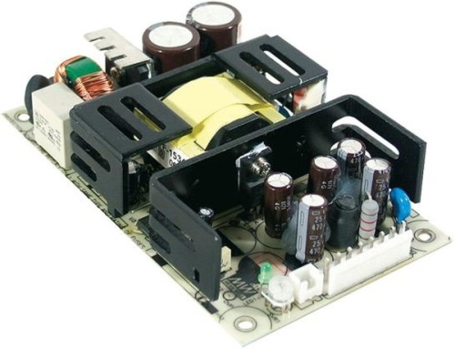 Источник питания AC-DC, med, 75Вт, вход 89…264В AC, 47…63 Гц /127…370В DC, выход 48В/1.6A, рег. вых 45.6…52.8В, изоляция 4000V AC, открытая плата 127х76х31мм, -20…+70С | код RPS-75-48 | MeanWell