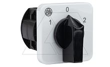 Переключатель BS 16 75K U, 4P, 20A, тип 1-0-2 (60°), 4NO на 1_2, без перемычек, на дверь, фронт IP40 | код EAC610941 | Rade Koncar