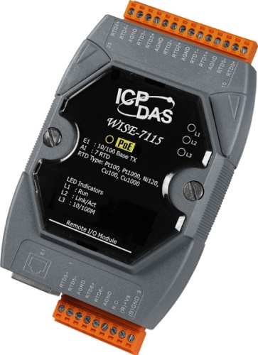 WISE-7115 7-channel RTD Input with 3-wire RTD lead resistance elimination WISE PoE Module (RoHS) | код 00-06049084 | ICP DAS