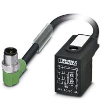 Кабель для датчика / исполнительного элемента SAC-3P-MR/ 1,5-PUR/B-1L-Z SCO | код 1435357 | PHOENIX CONTACT