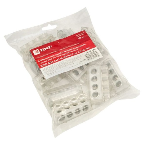 Клеммник для сетей уличного освещения KE10,504 Al 4x10-50 мм / Cu 2,5-35 мм PROxima | код ke-10.504 | EKF фото 3