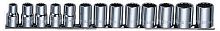 S05H4213S Набор головок торцевых 12-гранных MAXI-DRIVE 1/2DR на держателе, SAE 3/8--1-1/8, 13 предметов | код S05H4213S | JONNESWAY