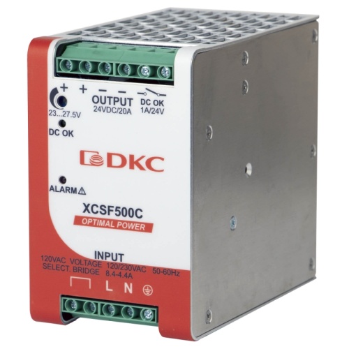 Источник питания OPTIMAL POWER, однофазный, 500Вт, 10А, 48В, с ORing диодом | код XCSF500D | DKC