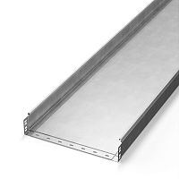 Лоток неперфорированный Стандарт INOX (AISI 304) 400х80х3000 (1,0 мм) (3 м/уп) Промрукав | код PR16.2321 | ПРОМРУКАВ