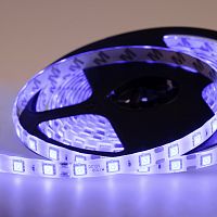 LED лента силикон, 10 мм, IP65, SMD 5050, 60 LED/m, 12 V, цвет свечения синий | код 141-493 | LAMPER