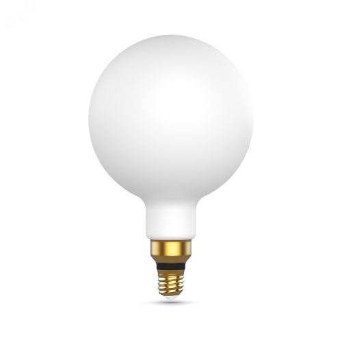 Лампа светодиодная филаментная LED 14 Вт 1170 лм 4100К AC185-265В E27 шар G200 нейтральный матовая колба диммируемая Black Filament | код 153202214-D | GAUSS