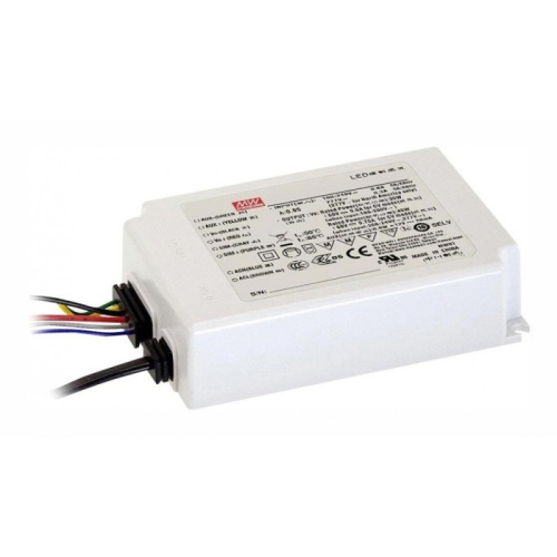 Источник питания AC-DC, 45.1Вт, вход 90…295В AC, 47…63Гц/125…417В DC, ККМ, выход 24В/1.88А, изоляция 3750В AC, в кожухе IP67 111х77х28.5мм, -20…+85С (корпус), димминг 0...10 В/ШИМ, доп. выход 12В/50мА | код ODLV-45A-24 | MeanWell