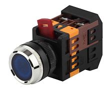 Кнопка ABLFS-22 син. d22мм неон/240В 1з+1р BBT30-ABLFS-K07E | код Б0045657 | ЭРА