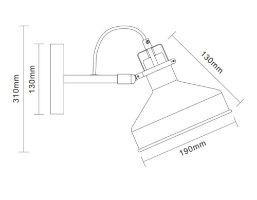 Светильник WML-425 С71 настен. Amsterdam 1хE27 40Вт 230В бел.+хром Camelion 13022 фото 2