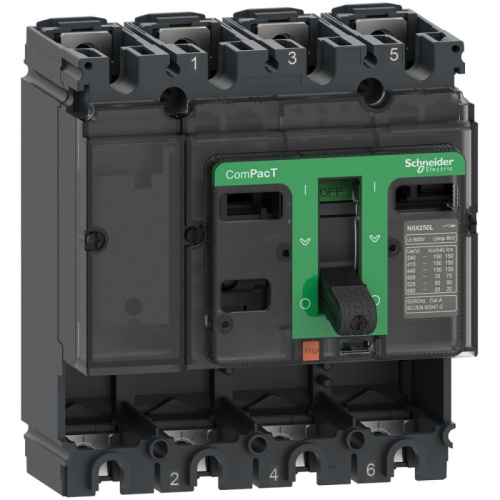 КОММУТАЦИОННЫЙ БЛОК NSX100B 25kA AC 4П 100A | код C10B4 | SCHNEIDER ELECTRIC