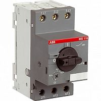 Силовой автомат для защиты электродвигателя MS116 25А 3P | код. 1SAM250000R1014 | ABB 
