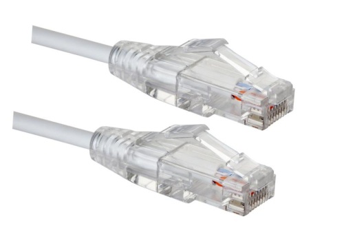 Патч-корд CAT6A SLIM-LINE U/UTP LSZH Белый 10м | код 21S-UA-10WT | Eurolan