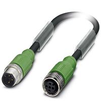 Кабель для датчика / исполнительного элемента SAC-3P-M12MS/ 0,3-PUR/M12FS SH | код 1500800 | PHOENIX CONTACT