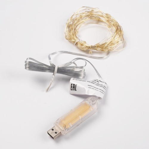 Гирлянда "Нить" ILDM048RGB-C-USB-RC 48 RGB минисветодиодов 4.8м с контроллером для помещений пульт SHLights 4690601049964 фото 5