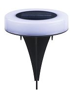 Светильник садовый 10.5см круг RGB | код KOC_SOL266 | КОСМОС