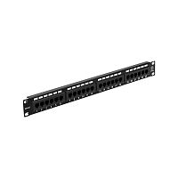 Rexant Патч-панель 19 , 1U, 24 порта RJ-45, категория 5e, UTP неэкранированная, черная | код 04-0021 | REXANT